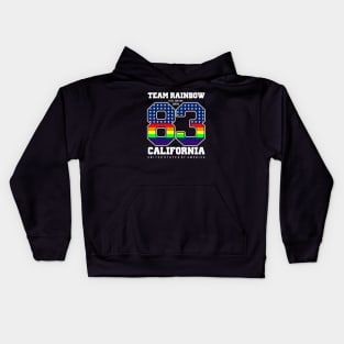 LGBT Team Rainbow 83 California Kids Hoodie